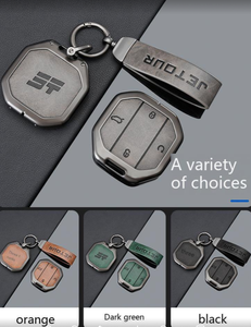 เคสกุญแจหนังหรูหราทันสมัย ผลิตจากโลหะผสมสังกะสี สำหรับ Jetour T1 T2 <span class=keywords><strong>Idm</strong></span> รุ่นปี 2026 พร้อมอุปกรณ์เสริมโลหะ - Product Image 5