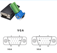 DB15 VGA3 + 6 VGA3 + 9 15Pin mâle femelle prise à Terminal adaptateur de carte de dérivation DB15 D-SUB connecteurs sans soudure