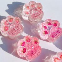 Schattig squishy fruit kalmerend focus kattenpootje fidget toy zacht TPR stressverlichting langzaam terugverend knijpbaar cadeau voor volwassenen bruiloften