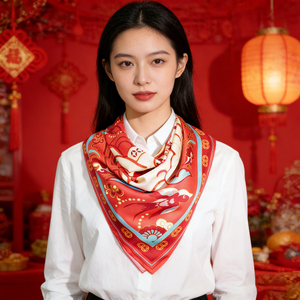 26年間直販、新デザイン、豪華な100％シルクスカーフ、12/14/16/19MM、カスタムサイズと柄 - Product Image 1