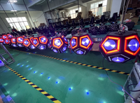 Treuil de levage LED DMX Kinetic Football Full Color Beam Light pour Disco