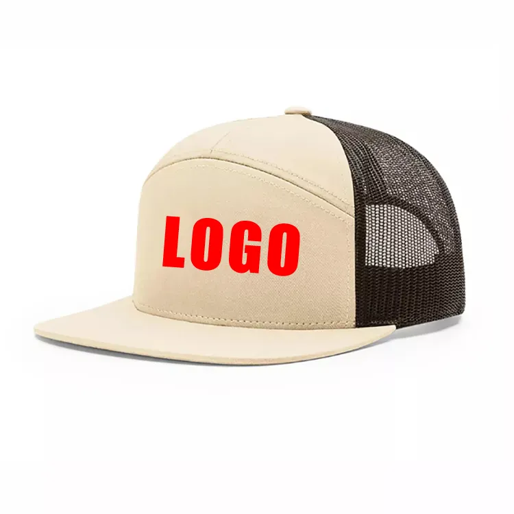 Custom Quality 7 Panel Flat Brim Rubber Patch Logo Sport Snapback Cap,Water Resistant Laser Cut Hole Perforated Hat