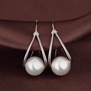 Orecchini semplici da donna, orecchini classici di forma rotonda da indossare tutti i giorni, accessori per le orecchie alla moda e versatili - Product Image 3