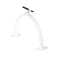 Conception pliante 48W grande taille luminosité demi-lune lumière ongles bureau Table lumière lampe de bureau pour extension de cils cils