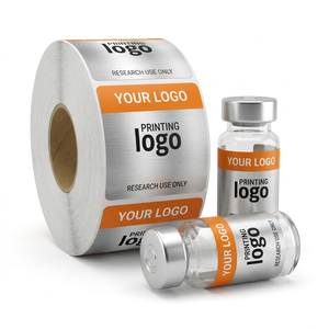 Custom Amber Glass Vial <b>Labels</b> 10ml UV Protection Stickers for Anti Aging Serum Packaging - Product Image 5