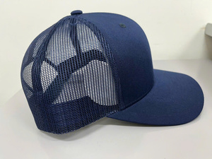 Gorra Trucker de Malla Completa de Algodón de Alta Calidad, 6 Paneles, Personalizada al por Mayor, con Visera Curva, Logotipo Bordado en 3D, Gorra Deportiva para Adultos - Product Image 3