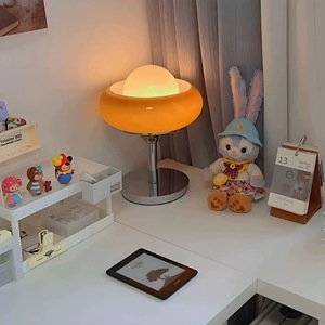 Bauhaus Style Table Lamp E27 LED Eye Caring 220V Switch Control Nordic Retro Decorative Lamp For Living Room Bedroom - Product Image 2