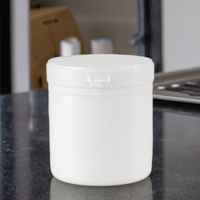 Pot en plastique à ouverture facile 1L personnalisable avec alimentation directe en usine Base en PP avec couvercle de qualité alimentaire pour les collations en poudre et les aliments pour animaux de compagnie