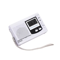 Radio scolaire avec haut-parleurs intégrés, prise en charge USB, affichage numérique, son stéréo, fonction d'écoute en anglais