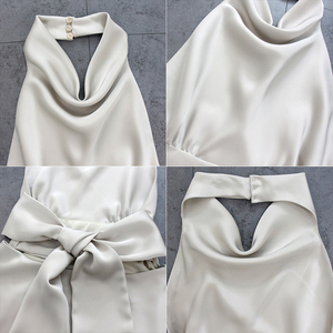 Casual Girls <strong>Dresses</strong> Prom Sexy Backless Halter Neck Satin Mini <strong>Dress</strong> 2026 New Style Elegant for Party &amp; Daily Wear - Product Image 5