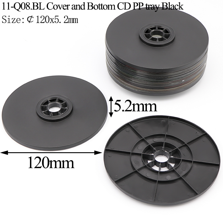 Q08:Cover and Bottom CD PP Tray Black