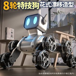 Elektrikli Dans Uzaktan Kumandalı Robot Kiti, USB Kablosu ile Sekiz Tekerlekli Dağ Bisikleti Uzaktan Kumandalı Köpek Eğitici Oyuncak - Product Image 3