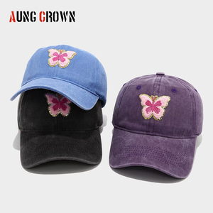 Gorra de Béisbol Desestructurada Tipo Dad Hat con Logotipo Bordado en Chenille de <span class=keywords><strong>Alta</strong></span> Calidad, Lavado Ácido y Efecto Desgastado, Venta al por Mayor - Product Image 3