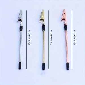 Outil d'aide au fermoir pour bijoux, pinces crocodiles en or rose argenté pour la fabrication de bijoux à bricoler soi-même, aide au bracelet et au collier - Product Image 5