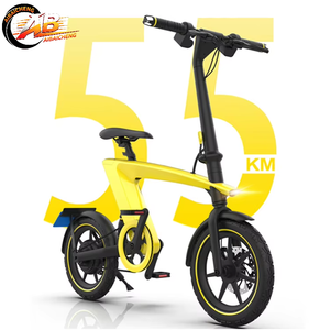 Vélo de ville pliable EU/USA, mini, autonomie 35 km, 3 vitesses, batterie lithium, moteur brushless à moyeu avant, vélo électrique numérique 36V - Product Image 1