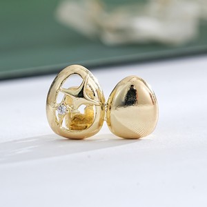 <b>Star</b> Shaped Gold Silver Grillz Hollow <b>Mirror</b> Double Tone Single Tooth Party Jewelry Unisex Yiwu Origin - Product Image 3