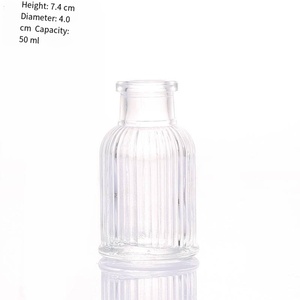 Botella Difusora de Perfume y Aceites Esenciales de Vidrio con Rayas Verticales, a Prueba de Fugas, de <span class=keywords><strong>50ml</strong></span>, 100ml y 200ml, con Tapa y Tapón, en Oferta - Product Image 6
