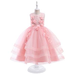 Vestido de verano para niñas, vestidos de princesa con lazo y flores, vestidos de boda para niñas, ropa para fiesta de cumpleaños, disfraz para niños, 2022 - Product Image 3