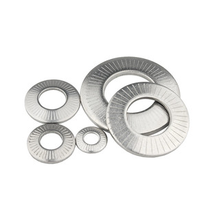 Arandelas cónicas de acero inoxidable M6 M8 M10 <span class=keywords><strong>DIN</strong></span> <span class=keywords><strong>2093</strong></span>, arandelas Belleville, arandelas de resorte curvadas, arandelas grabadas para construcción - Product Image 1