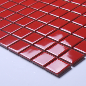 <span class=keywords><strong>Mosaico</strong></span> in Ceramica Rossa Pura per Pareti e Pavimenti, Colore Solido, <span class=keywords><strong>Mosaico</strong></span> in Ceramica e <span class=keywords><strong>Vetro</strong></span> 25*25MM - Product Image 6