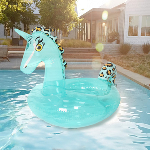 Hình dạng động vật thiết kế bán buôn an toàn PVC Hồ bơi bơm hơi <span class=keywords><strong>Float</strong></span> hồ bơi bên bơi vòng cho người lớn - Product Image 2