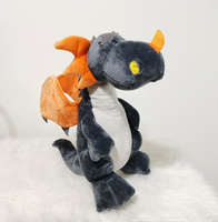 Jouets en peluche dragon multicolores mignons en gros, animaux en peluche doux, poupées dinosaures pour cadeaux d'anniversaire pour enfants, décoration de la maison