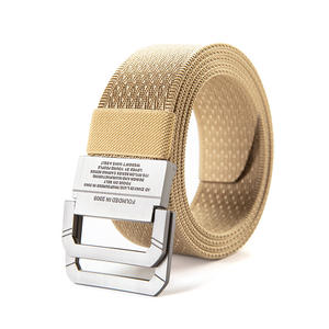 Ceinture en toile de nylon JH-023, 120 cm, boucle à double ardillon, pour hommes et femmes, vêtements de travail, ceinture militaire d'entraînement en plein air - Product Image 2