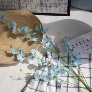 Decoración artificial para <span class=keywords><strong>el</strong></span> hogar, flor colgante, simulación, sakura, danza, orquídea, planta - Product Image 5