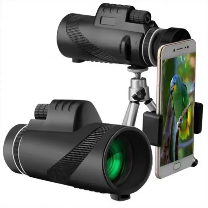Vente en gros Télescope monoculaire 40x60 haute puissance HD Focus pour téléphone portable Photo pour randonnée et chasse