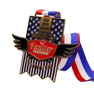 Atacado liga de zinco maratona esporte melhor qualidade carnaval em branco medalha de metal personalizado 3d
