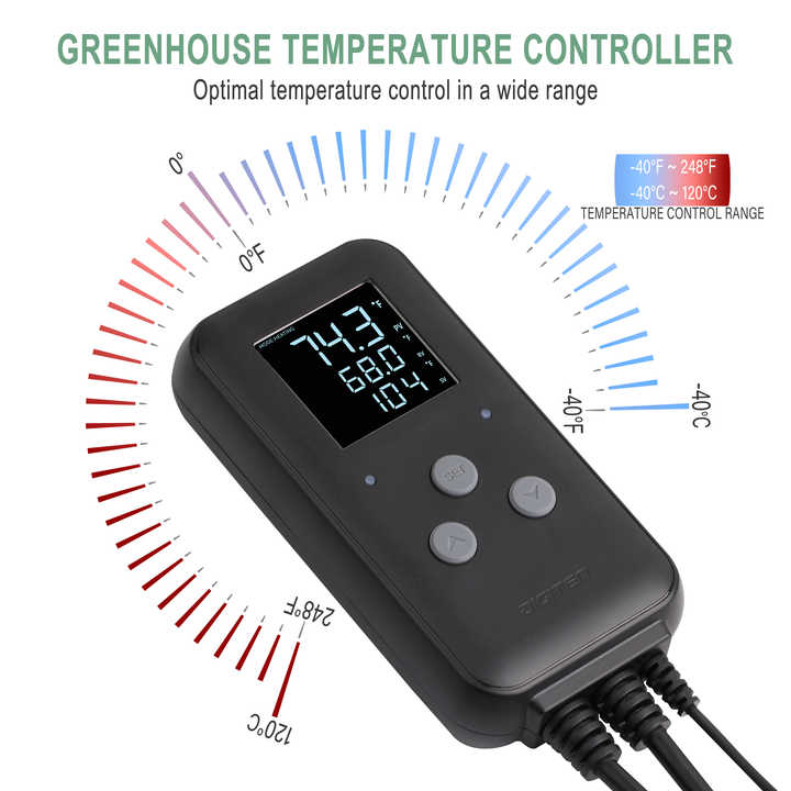 Reptile Thermostat Pymeter Dual Outlet Temperature Controller