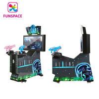 Centre de jeu Funspace arcade à monnaie 42 pouces Arcade Alien Shooting Game Machine Aliens Extermination Game Machine