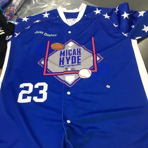 Custom Softbal & Baseball Jersey Hipster Hiphop Bedrukt Sport Shirt Korte Mouw Ademend Kenmerk - Product Image 1