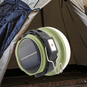 Linterna solar LED de alta capacidad de lujo Lámpara de supervivencia de material ABS para acampar al aire libre Glamping IP65 Blanco Azul Verde - Product Image 5