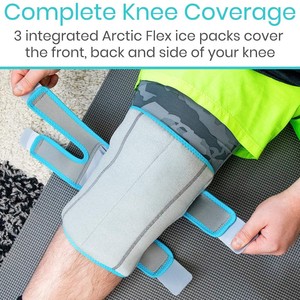 Genou Glace Pack Wrap Froid Chaud Gel Compression Brace Chaleur Soutien Sangle pour Arthrite Tendinite ACL Athlétique Blessure Arthrose - Product Image 2