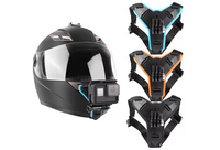 Caméra de sport Support intégral Casque Menton Sangle fixe Sangle de montage