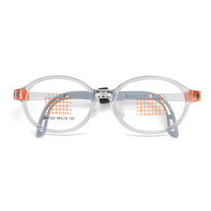 Montures de lunettes pour enfants Swiss Ems, monture ronde complète en acrylique antidérapante MM7322, origine Danyang - Product Image 3