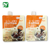 Sachets en plastique pour boisson Stand Up Shaking Bubble Tea Mylar Nylon sans BPA Boba Lait Bec Sac