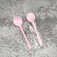 Cuillères en plastique jetables emballées individuellement en gros, adaptées aux salons de thé et aux restaurants