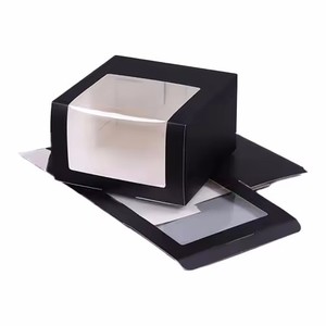 Bán buôn tùy chỉnh các tông gấp mũ bóng chày bao bì Hộp quà tặng mũ đen vận chuyển hộp hip Snap Cap hộp hiển thị với cửa sổ - Product Image 4