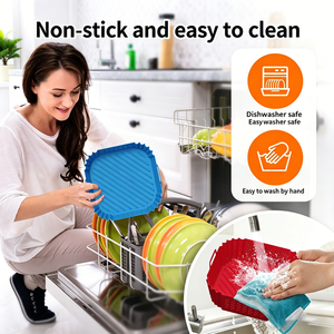 Los Más Vendidos de Fábrica: Bandejas Decorativas de Silicona para Freidora de Aire, Revestimientos Antiadherentes para Hornear - Product Image 3