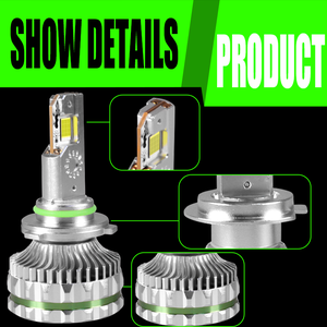 300w 130000lm 4 tubes de cuivre Canbus H4 voiture phare LED H7 H11 9005 ampoule de voiture - Product Image 5