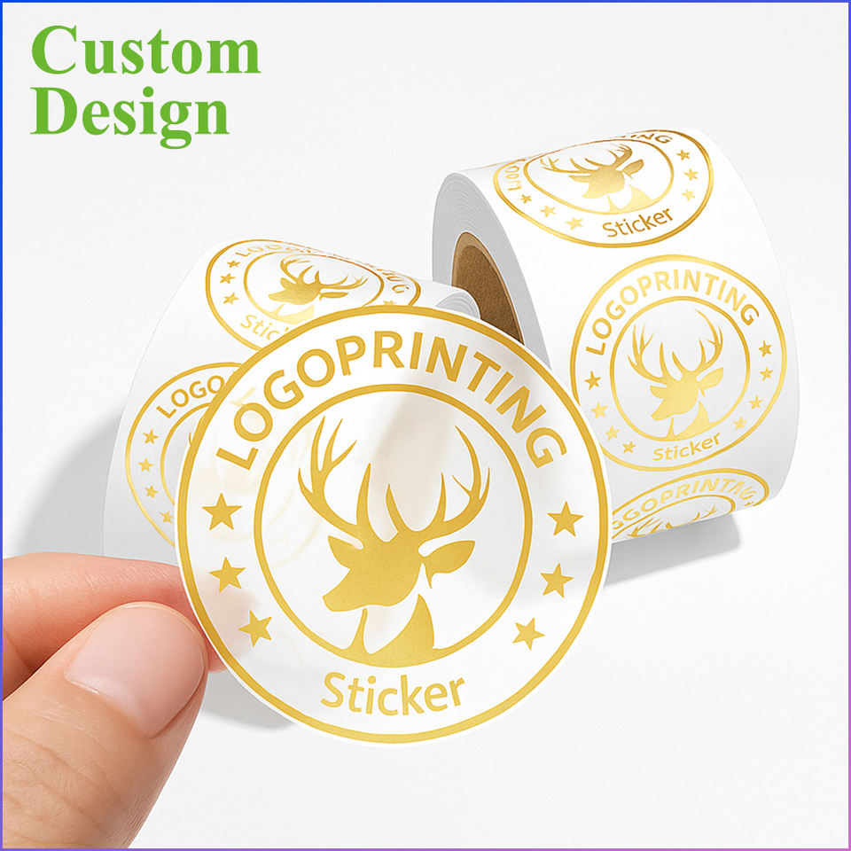 Custom Waterproof Transparent PET Vinyl Label Stickers Clear Printable ...
