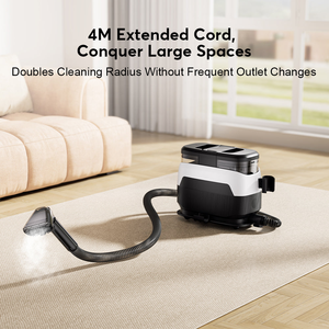 En stock populaire Home Steam Spot Cleaner Handheld Large Water Tank Wet Vacuum Cleaner for Carpet Sofa Use - Product Image 4