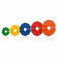 TOPIN Plaques de poids en caoutchouc personnalisées pour haltères et kettlebells, plaques d'ajout de poids 0,25KG-1,25KG, accessoires d'entraînement fitness