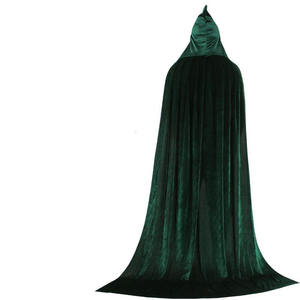 Femme Homme Gothique Capuche Velours Longue Cape Vampire Costume d'Halloween Cape pour Homme et Femme - Product Image 3