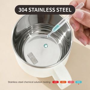 Lekfre Geperonaliseerde Koffiemok van Hoogwaardig RVS met Hendel, Moderne Kantoorkop - Product Image 3