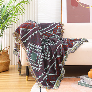 Geometric Bohemian Throw Blanket Picknick mit Quaste Schlafs ofa Dekorative Boho Sofa bezug Decken Nordic Ins Style - Product Image 5