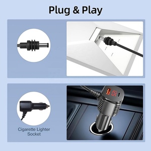 Cavo di Alimentazione per Auto Starlink <span class=keywords><strong>Mini</strong></span> 16AWG, Convertitore di Tensione con Display Digitale da 12V a 30V, Adattatore Step-Up con Presa Accendisigari - Product Image 4
