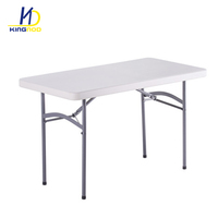 Hôtel Restaurant moderne blanc Table pliante en HDPE pour événement banquet de fête de mariage
